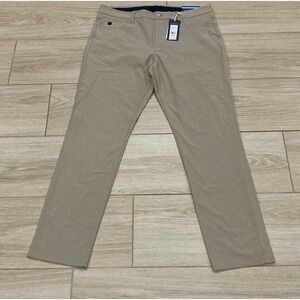 NEW Vineyard Vines Men's Pants OTG 35x32 Khaki Tan PERFORMANCE On The Go NWT